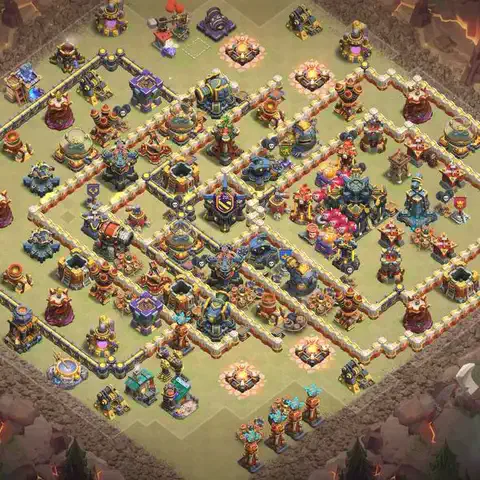 TH17 anti e-drag cwl war base layout #199