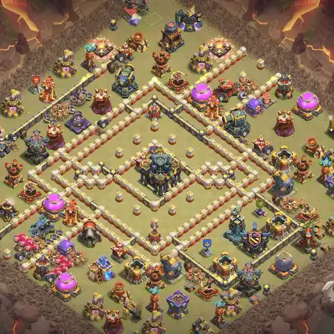 TH17 anti root rider cwl war base layout #217
