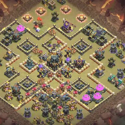 TH17 anti e-drag war defense base layout #021