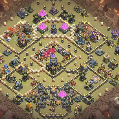 TH17 anti e-drag war defense base layout #027