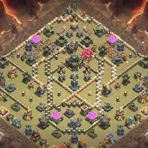 TH17 anti hydra war defense base layout #030