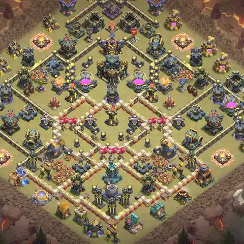 TH17 anti e-drag war defense base layout #045