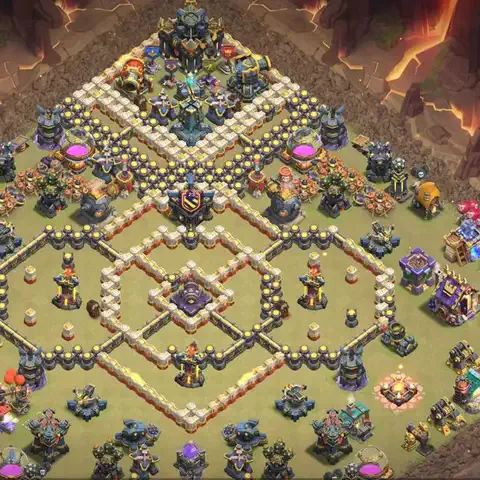TH17 anti e-drag war defense base layout #102