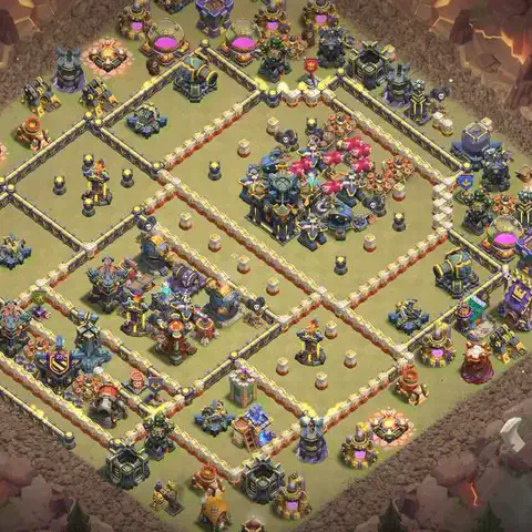 TH17 anti air war defense base layout #123
