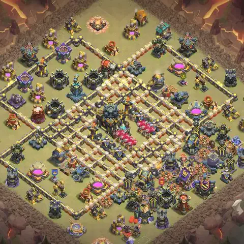 TH17 anti e-drag war defense base layout #126