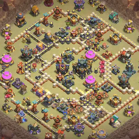 TH17 anti e-drag war defense base layout #186