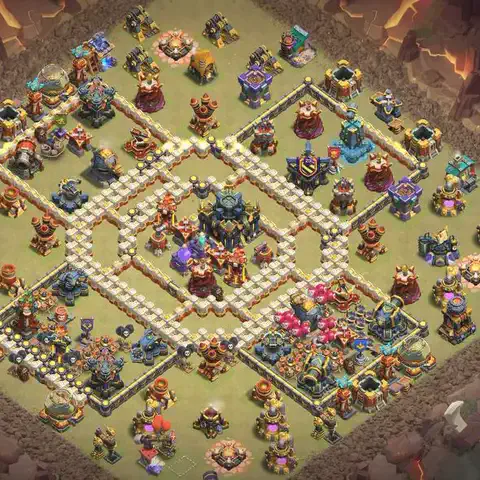 TH17 anti blimp war defense base layout #198