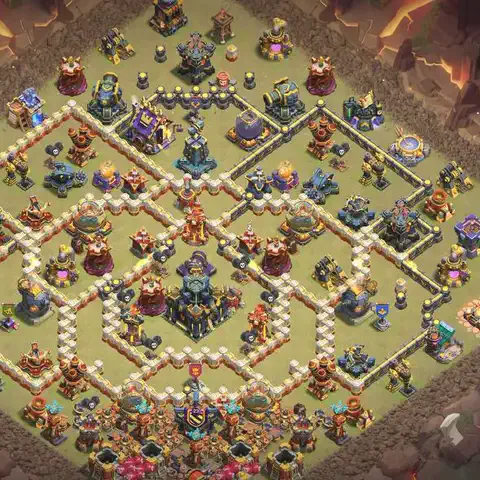 TH17 anti hydra war defense base layout #201