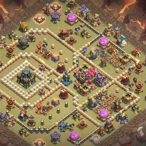 TH17 anti hydra war defense base layout #216