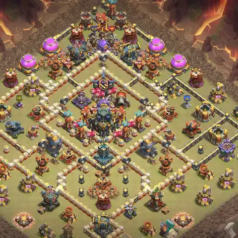 TH17 anti air war defense base layout #219