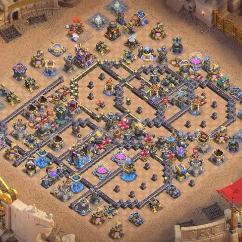 TH18 anti hydra anti 3-star war base layout #002