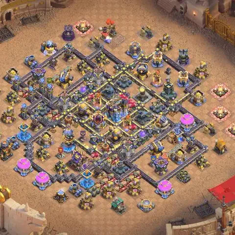 TH18 anti root rider anti 3-star war base layout #038