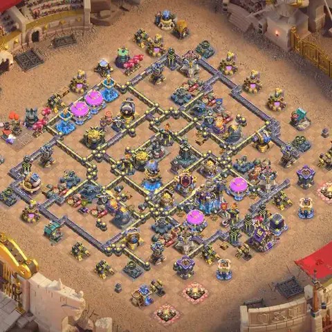 TH18 anti blimp anti 3-star war base layout #065