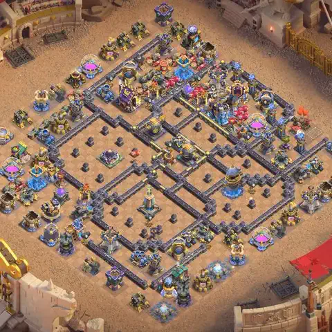 TH18 anti e-drag anti 3-star war base layout #116