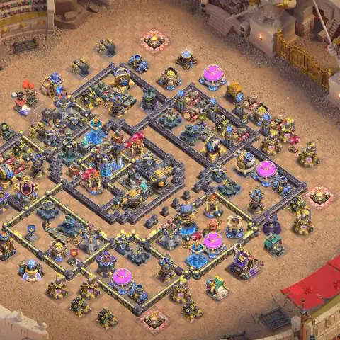 TH18 anti hydra cwl war base layout #043