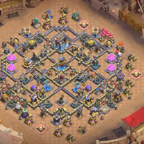 TH18 anti e-drag cwl war base layout #067
