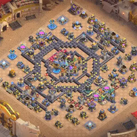 TH18 anti hydra war defense base layout #003