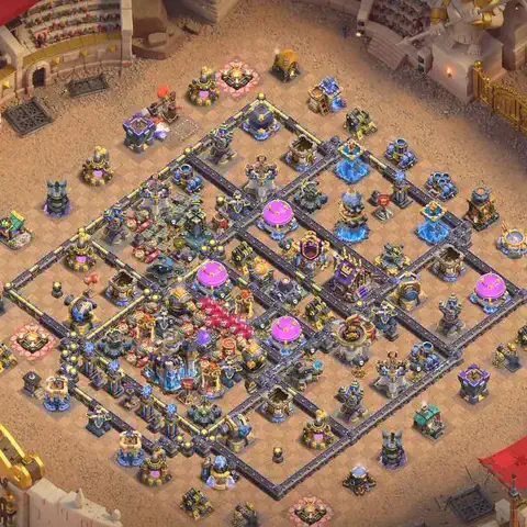 TH18 anti hydra war defense base layout #018