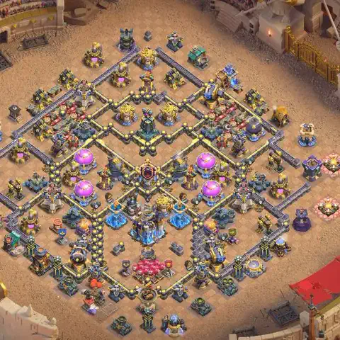 TH18 anti blimp war defense base layout #057