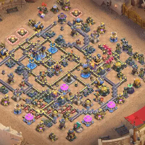 TH18 anti hydra war defense base layout #069