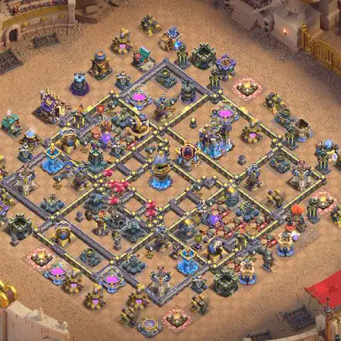 TH18 anti hydra war defense base layout #072